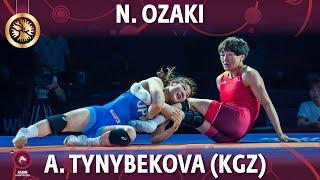 Nonoka Ozaki JPN vs Aisuluu Tynybekova KGZ - Final  Asian Championships 2022