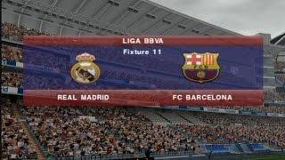 PES 2015 PS2 Real Madrid vs FC Barcelona - Liga BBVA - Season 2016-2017