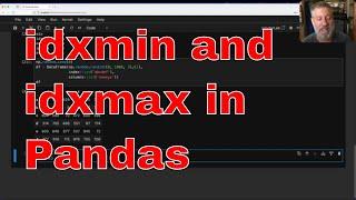Understanding and using idxminidxmax in Pandas