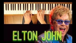 Crocodile Rock Elton John Easy-Intermediate Piano Tutorial