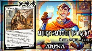 Tenth District Hero is the perfect addition to mono white aggro decks.