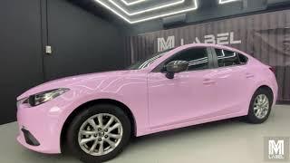 Mazda 3  Full Vinyl Body Wrap - Ultra Gloss Blush Pink