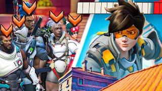 1 BUFFED Top 500 TRACER vs 5 BRONZE PLAYERS - Who wins?