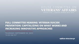 Full Committee Hearing  Veteran Suicide Prevention
