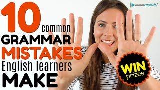 10 MOST COMMON Grammar Mistakes English Learners Make 