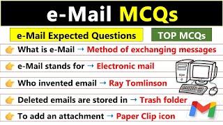 Email MCQs  Complete E-mail in One Video  Email Important Questions