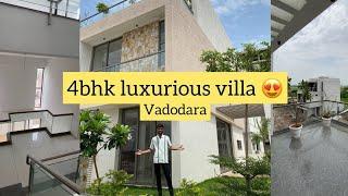 4 Bedroom 2 Hall Kitchen with Private Car Parking & Garden Luxury Villa For Sale In Vadodara #india