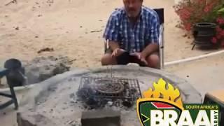 Oom Stefaans shows us how to braai Boerewors the right way