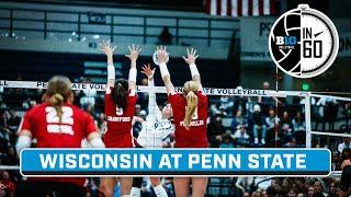 Wisconsin at Penn State  Nov. 11 2023  B1G Volleyball in 60