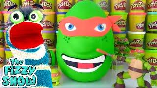 TEENAGE MUTANT NINJA TURTLES Michelangelo Play-Doh Surprise Egg  Mikey Ninja Action  Blind Boxes