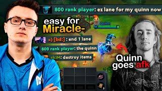 Miracle- SHOCKS Quinn and made him GO AFK after this..