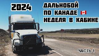 Неделя в кабине по просторам КАНАДЫ  можно заработать в 2024 году?  что такое КАНАДСКИЙ дальнобой?