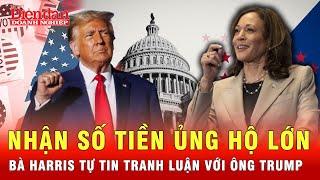 Nhận số tiền ủng hộ lớn bà Harris tuyên bố sẵn sàng tranh luận với ông Trump  Tin tức 24h