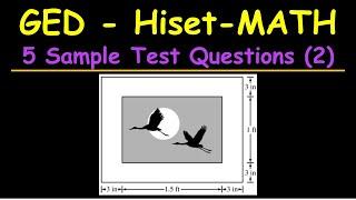 GED and HISET Math 5 Sample Test Questions 2