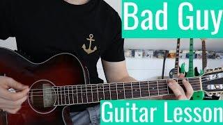 Bad Guy - Billie Eilish  Guitar TutorialLesson  Easy How To Play Chords