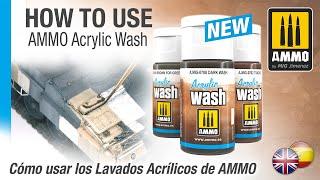 HOW TO USE AMMO ACRYLIC WASH  CÓMO USAR LOS LAVADOS ACRÍLICOS DE AMMO