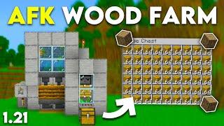 AFK Wood Farm Tutorial in Minecraft Bedrock 1.21 MCPEXboxPS4Nintendo Switch