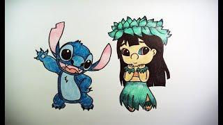 How To Draw Lilo & Stitch Disney Cartoon