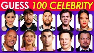 Guess the Celebrity in 3 Seconds  100 Most Famous People in the World