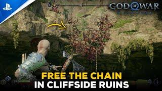 God of War Ragnarok  How To Free The Chain In Cliffside Ruins Guide