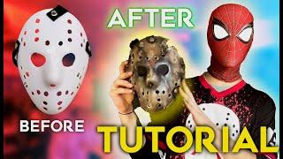 CHEAP Jason Mask Repaint. HALLOWEEN HACK-