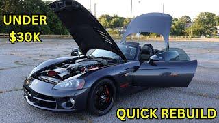 QUICK REBUILD ON A VANDALISED DODGE VIPER IN 20 MINS OR LESS