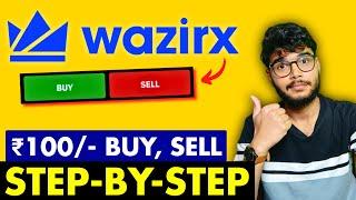 WazirX Trading ₹100-  WazirX Buy and Sell Tutorial  WazirX Trading Tutorial