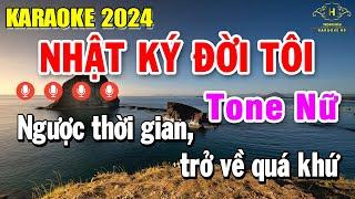 Nhật Ký Đời Tôi Karaoke Tone Nữ  Em  Nhạc Sống Chất Lượng Cao  Trọng Hiếu