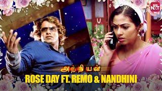 Remo gifts a rose to Nandhini in Anniyan  Vikram  Sadha  Shankar  Harris Jayaraj  Sun NXT