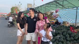 Khám phá chợ hoa Tết cùng cô cháu nhà XuMy _k  Ánh Duyên