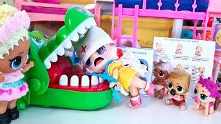 КАК ПРАВИЛЬНО ЧИСТИТЬ ЗУБЫ Куклы ЛОЛ сюрприз В детском садике стоматолог Мультики Даринелка