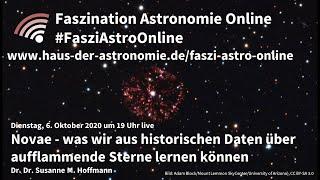 Aus historischen Daten über aufflammende Sterne lernen - Susanne M. Hoffmann bei #FasziAstroOnline