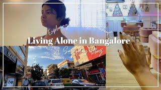 Living alone in Bangalore vlog a chill Saturday yoga editing grwm Sahakar nagar