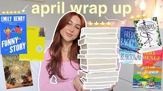 april reading wrap up ️️ 5 star new releases DNFs classic + more