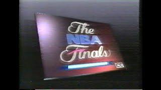 1990 NBA Finals Game 5 Detroit Pistons @ Portland Trailblazers Clincher 1989-90 Season CBS