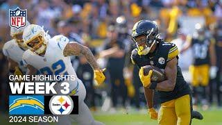 Los Angeles Chargers vs. Pittsburgh Steelers  2024 Week 3 Game Highlights