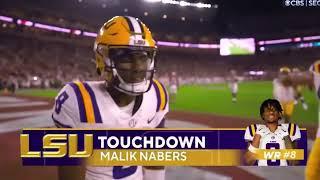 Jayden Daniels 46 Yard Touchdown Pass to Malik Nabers  #14 LSU vs #8 Alabama