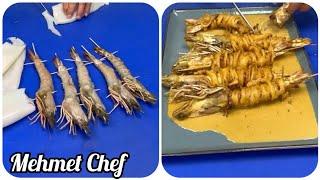 Kalamar ve jumbo karidesten efsane bir lezzet Mehmet Chef