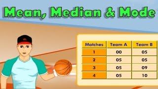 Math Mean Median & Mode How to Find Examples Practice Fun & Educational Videos for Children