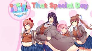 DDLC That Special Day Full Playthrough - Weight Gain Visual Novel