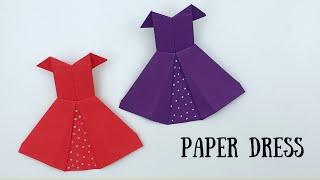 Paper Dress Craft  origami dress #shorts #ytshorts # myfirstvideo #viralvideo#youtubeshorts