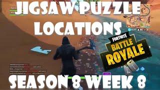 Fortnite Season 8 Week 8. Search Jigsaw Puzzle Pieces. Jigsaw Puzzle Locations Jigsaw peace