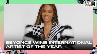 Beyoncé wins International Artist of the Year  The BRIT Awards 2023