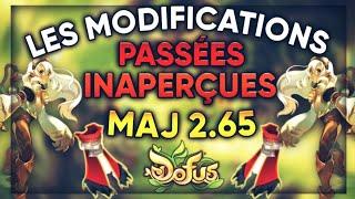 LES MODIFICATIONS 2.65 PASSÉES INAPERÇUES - Entraax DOFUS