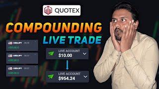 Quotex compounding strategy  How to compounding in quotex  Quotex live compounding