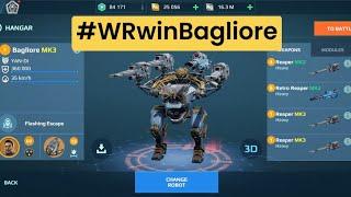 Reaper Bagliore  New Giveaway X3 Bagliore #WRwinBagliore War Robots Gameplay