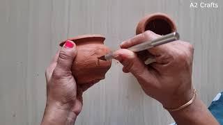 Mud Pots Reuse Ideas  Try this out before Disposing Waste Mud PotClay Pots