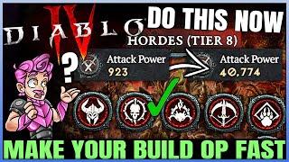 Diablo 4 - How to Make Your Build POWERFUL Fast - Season 5 Tips & Tricks - Best Builds Easy & More