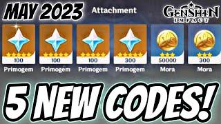 5 NEW & Active CODES for MAY 2023 Free PRIMOGEMSGenshin Impact