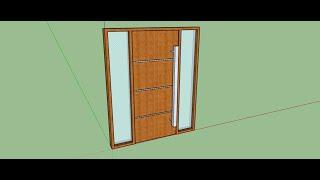 Sketchup Tutorial for Beginners-- How to make Modern Door in sketchup